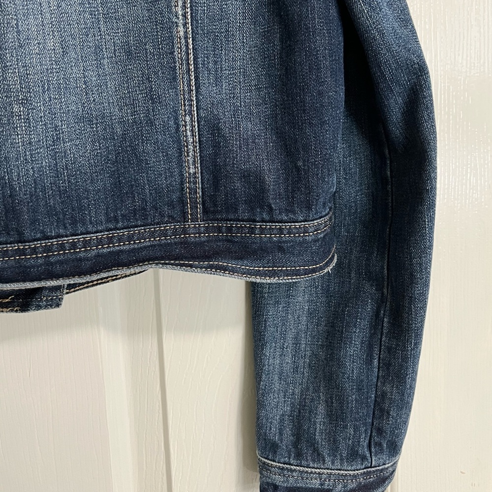 Decree Distressed Denim Jacket - image 7